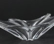 Coupe à fruits en cristal, L 46 cm