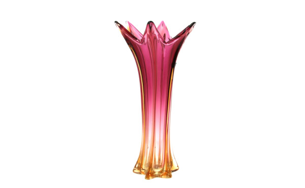 MURANO - Haut vase en verre de Murano da