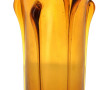 Vase en verre soufflé et filé de couleur