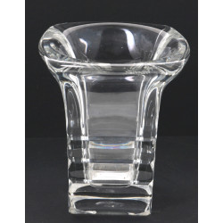 DAUM France - Vase design en cristal sig
