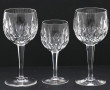 8 verres à vin en cristal H 15,5 cm et 8