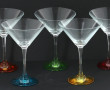 Lot de verres de couleurs : 5 verres à c