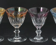 Lot de verres de couleurs : 5 verres à c
