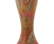 Vase en verre irisé dans les tons rose à