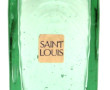 Soliflore en cristal teinté vert, marqué