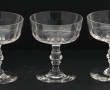 6 coupes à champagne anciennes en crista
