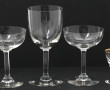 Eléments de service de verres à pied anc