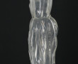 LEGRAS - Carafe à sujet en verre moulé t