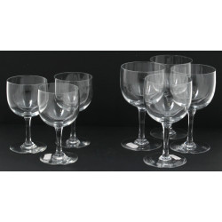 Cristal NANCY - 4 verres à vin et 3 verr