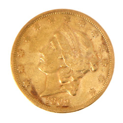 Pièce de 20 dollars or "1904", poids 33,