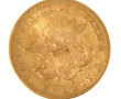 Pièce de 20 dollars or "1862", poids 33,