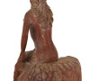 SIRENE - Sujet en bois sculpté, H 33 cm