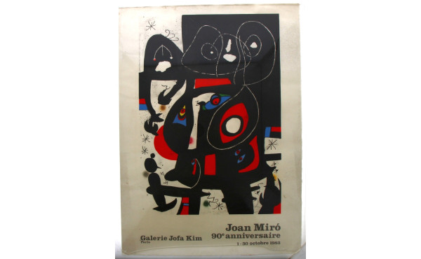 JOAN MIRO - Affiche 90ème anniversaire 1