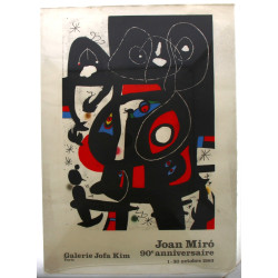 JOAN MIRO - Affiche 90ème anniversaire 1