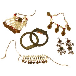 Paire de bracelets de cheville Afrique d