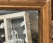 Grand miroir fin XIXème encadrement en b