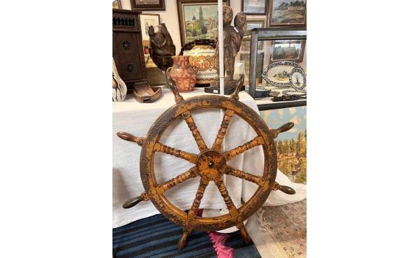 Barre à roue à 8 manetons. Diam. 100 cm