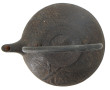 Théière en fonte décor bambou sur suppor