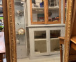 Grand miroir rectangulaire en bois et st