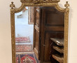 Miroir XIXème en bois et stuc doré 122 x