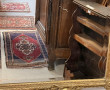 Miroir XIXème en bois et stuc doré 122 x