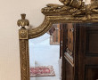 Miroir XIXème en bois et stuc doré 122 x