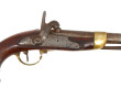 Pistolet de marine, platine à silex, tra