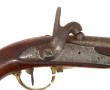 Pistolet de marine, platine à silex, tra