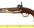 Pistolet de marine, platine à silex, tra