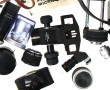 Lot d'accessoires d'appareils photos div