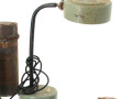 Lot comprenant une ancienne lampe d'atel