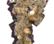 Fluorite violet foncé, L 27,5 cm : on y 