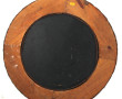 Miroir rond encadrement en rotin, diam. 