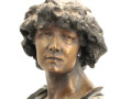 Buste de SARAH BERNHARDT en terre cuite 