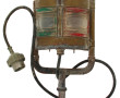 Feu ancien bicolore de bateau en laiton,