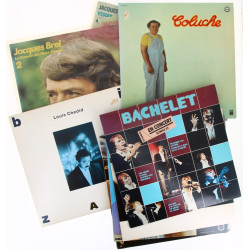 Lot de disques 33 tours dont coffret Bra