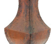 Grand vase balustre en cuivre soudé à se