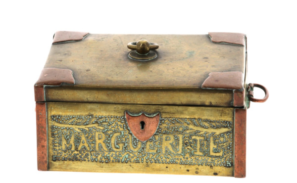 WW I - Coffret réalisé à partir d'obus d