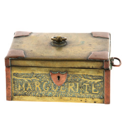 WW I - Coffret réalisé à partir d'obus d