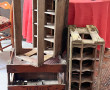Trois caisses de vin anciennes en bois