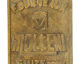 Plaque publicitaire en bronze "Fourneaux