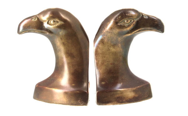 Serre-livres têtes d'aigle en métal, H 1