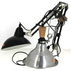 Lot de 2 lampes d'atelier articulées