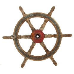 Barre à roue ancienne à 6 manetons, diam