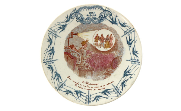 CURIOSA - LUNEVILLE - Assiette en faïenc