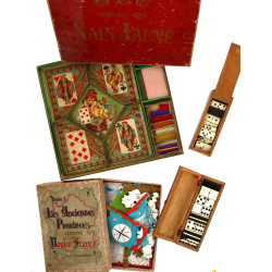Lot de jeux anciens: Nain jaune, puzzle 