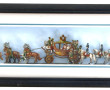 Vitrine encadrée "attelage du roi" en pl