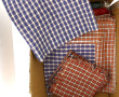 Lot de 2 boutis provenciaux et linge div