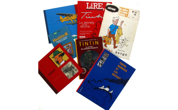 TINTIN - Lot de livres et revues en rap