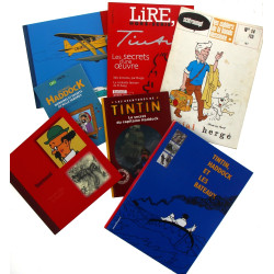 TINTIN - Lot de livres et revues en rap